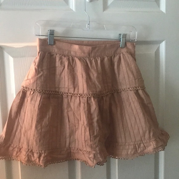 Tobi Light Pink Beaded Skater Skirt - Picture 1 of 5
